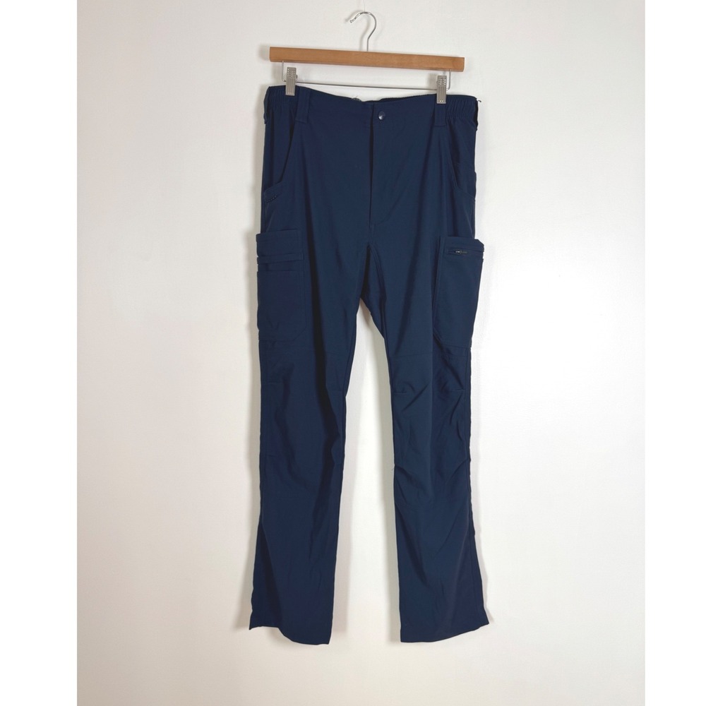Gorpcore Carhartt Mens M Cargo Pants Navy Blue Force Stretch Utility C55037